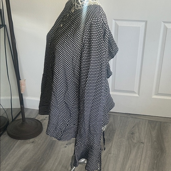 Robert Rodriguez Black and White Star Pattern Open Back Top - Picture 8 of 11